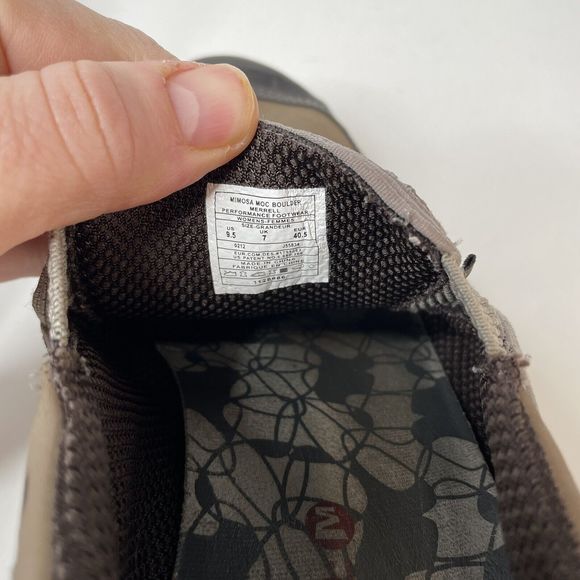 Merrell Womens 9.5 Mimosa Moc Boulder Slip on Loafer Comfort Shoes Brown J55834 - Picture 10 of 10